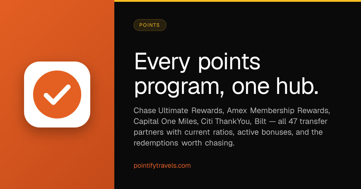 Points Hub — Every Transfer Partner, Every Sweet Spot, Every Tool ...